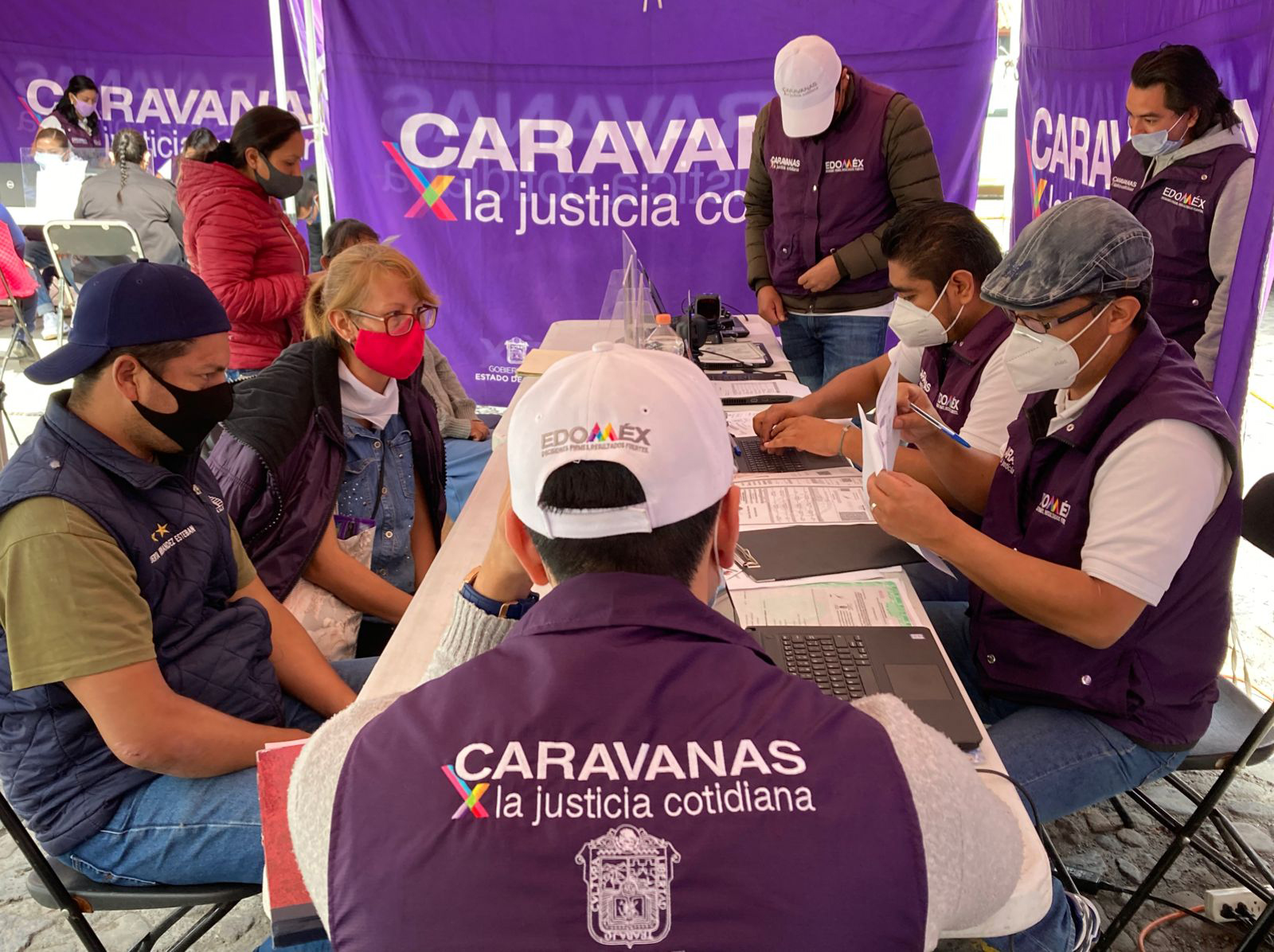 Benefician Caravanas por la Justicia Cotidiana a 32 mil 236